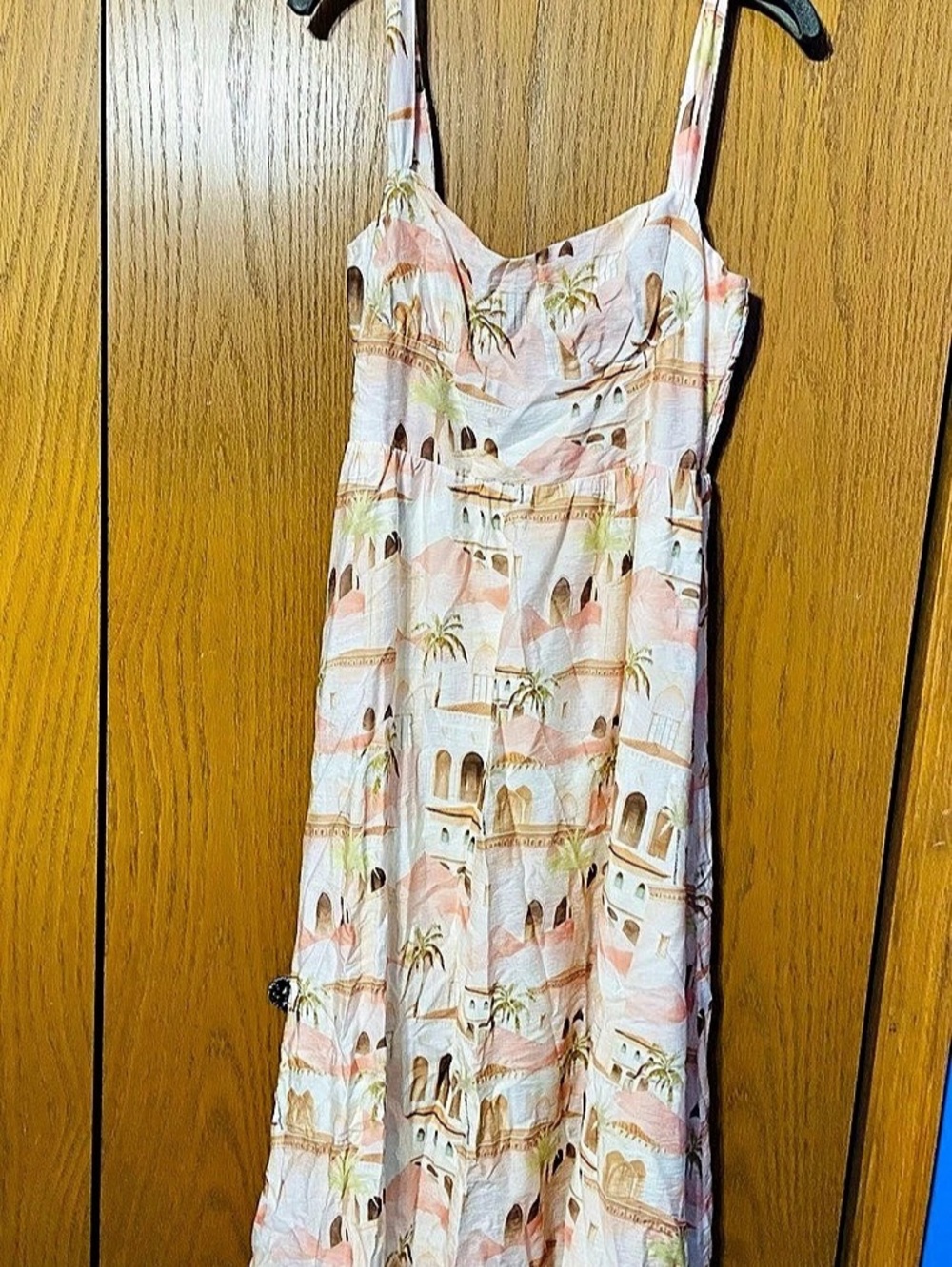 Petal and Pup Pink + Pine Pink Geometric Maxi Dress New With Tags
